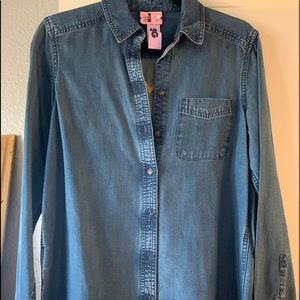 LIKE NEW EDDIE BAUER Olympic NP DENIM SHIRT